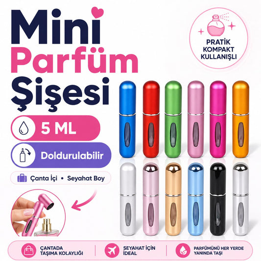 Mini Doldurulabilir Parfüm Şişesi 5 ML